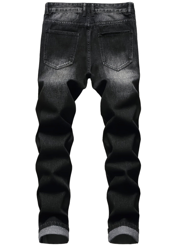 Rugged Straight-Leg Jeans