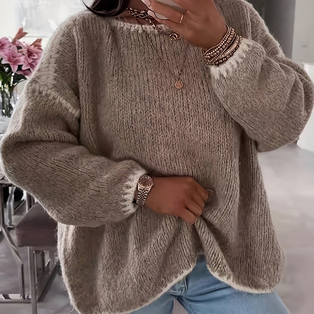 Relaxed Boat Neck Sweater