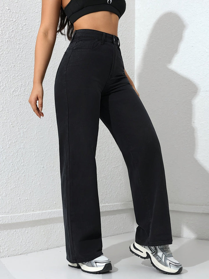 High-Waisted Wide-Leg Pants