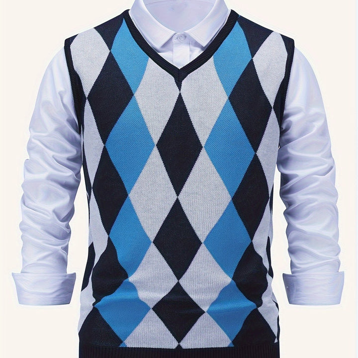 Classic Argyle Sweater Vest