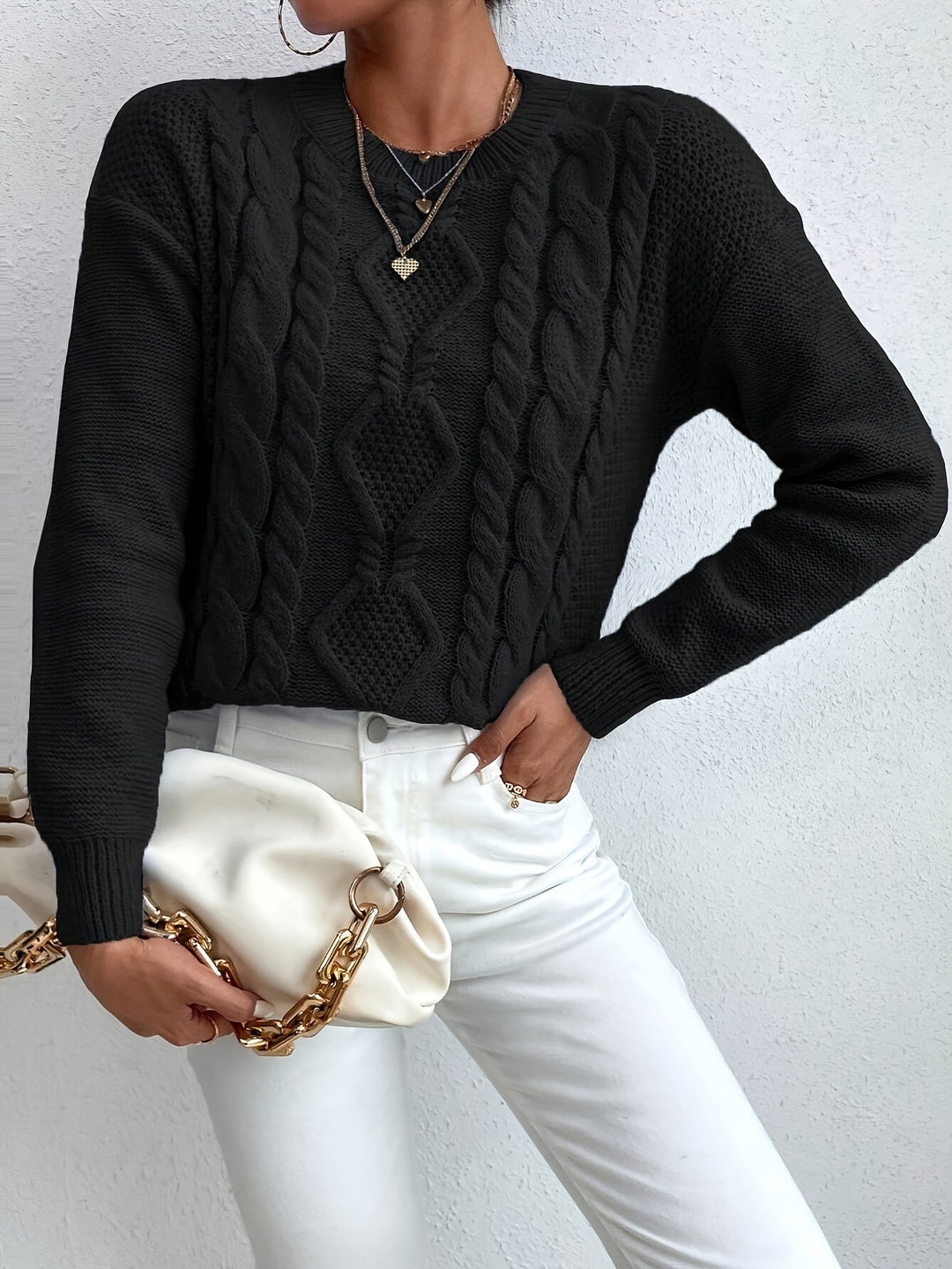 Chunky Cable-Knit Sweater