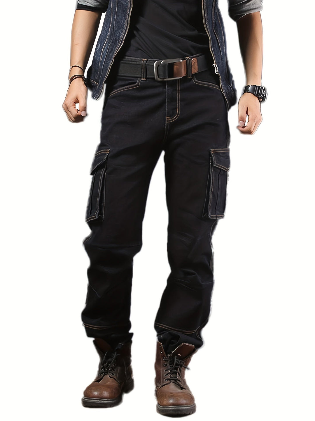 Rugged Multi-Pocket Cargo Pants