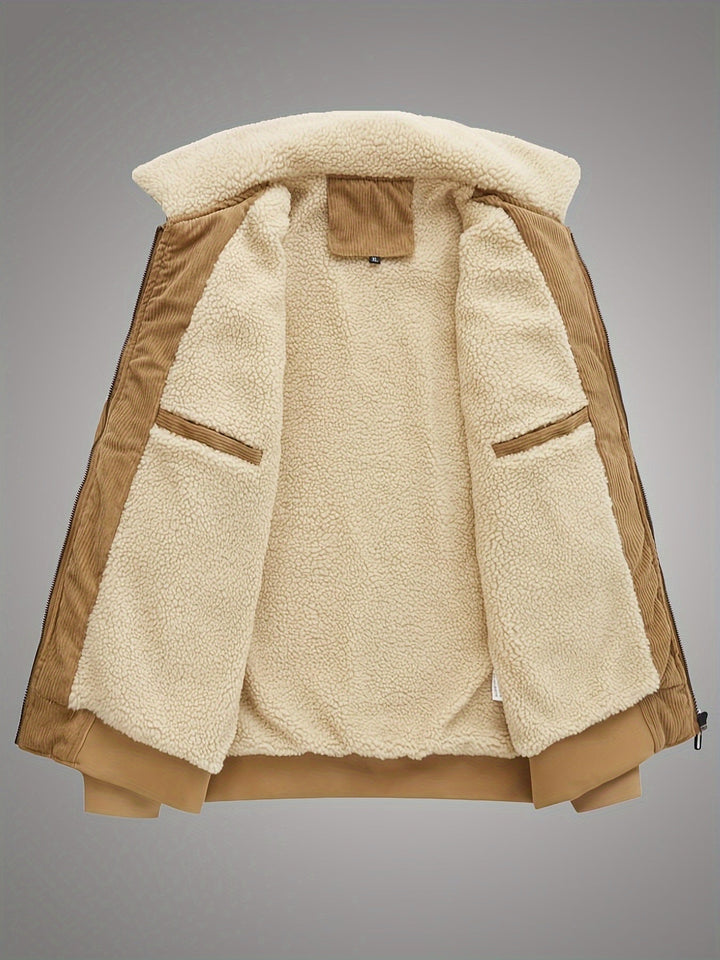 Cozy-Lined Workwear Jacket