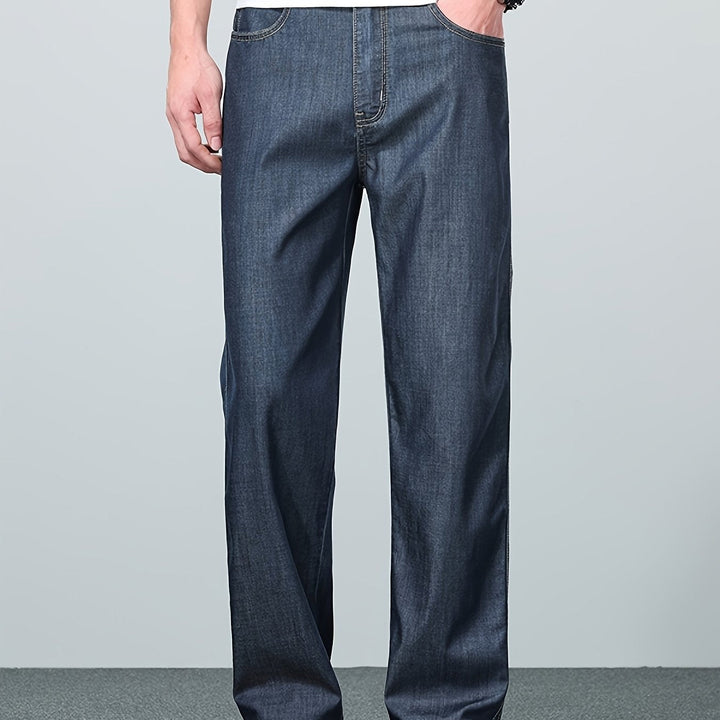 Relaxed Straight-Leg Jeans