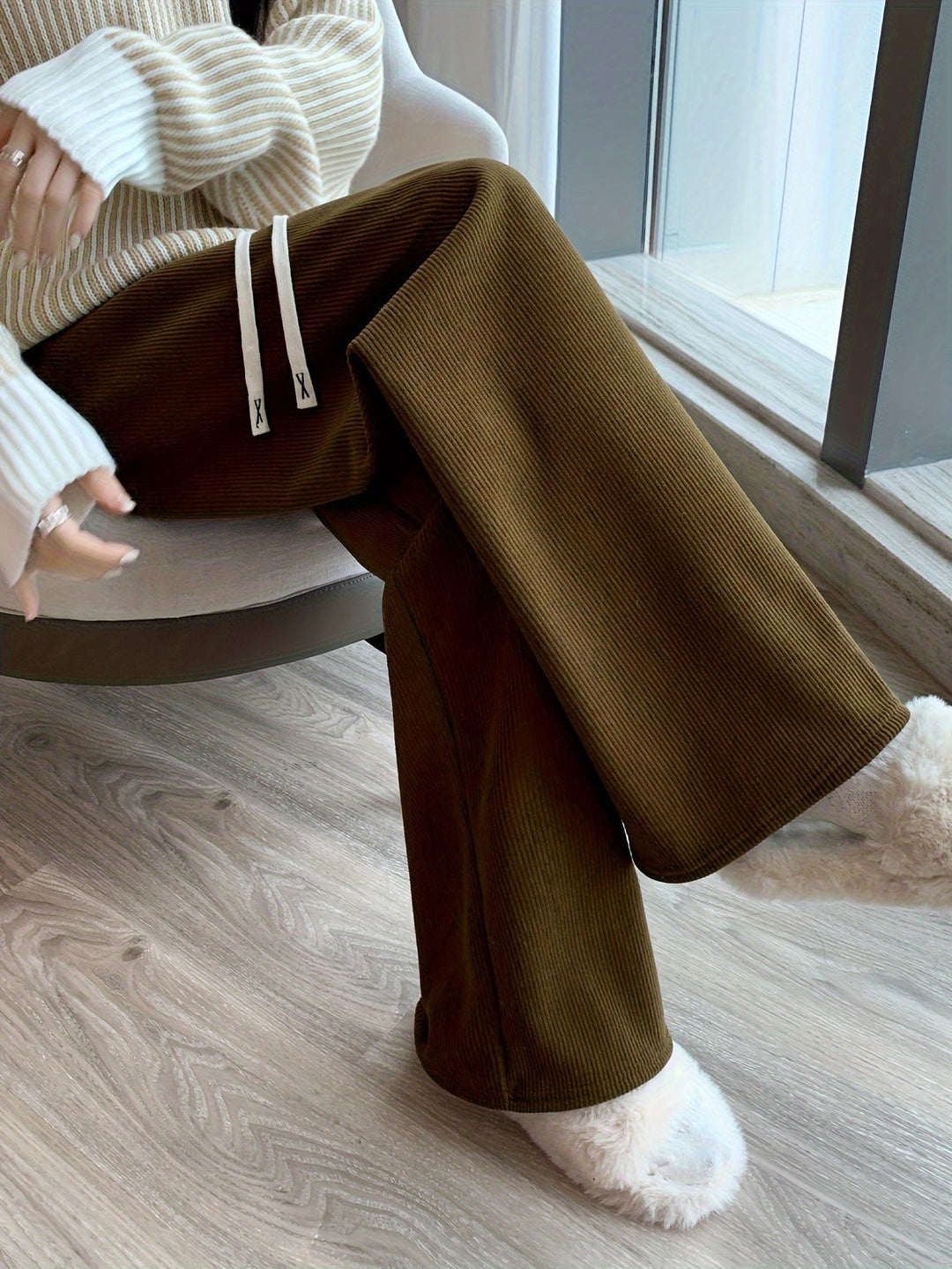 Cozy Wide-Leg Lounge Pants