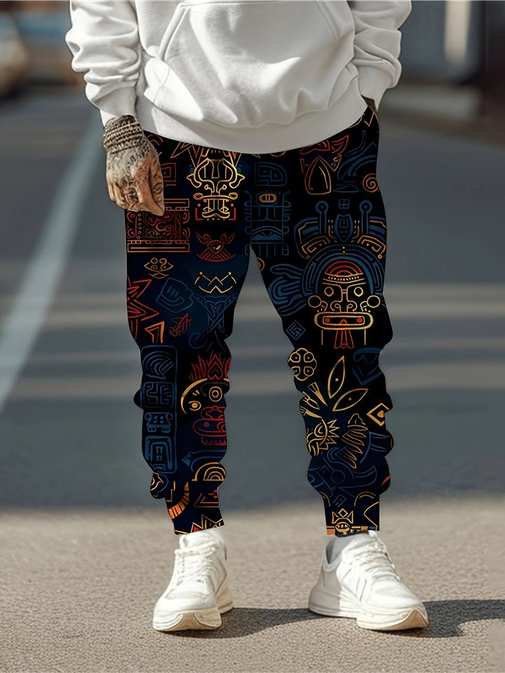 Bold Patterned Joggers