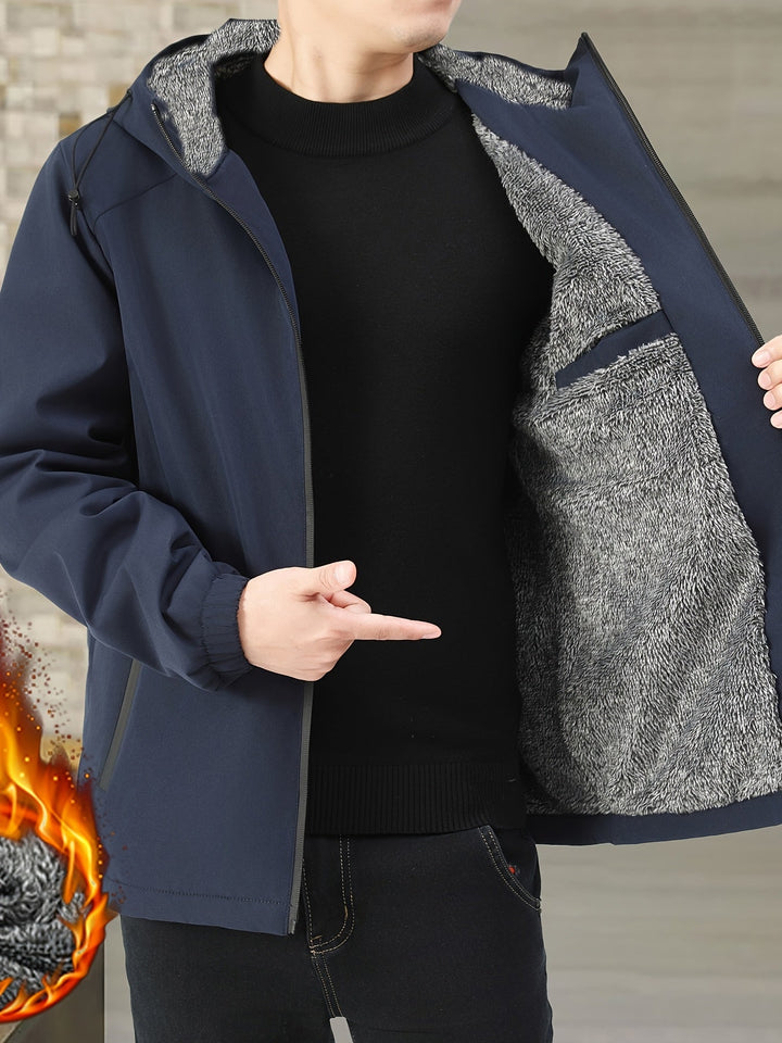 Cozy Fleece-Lined Hooded Jacket