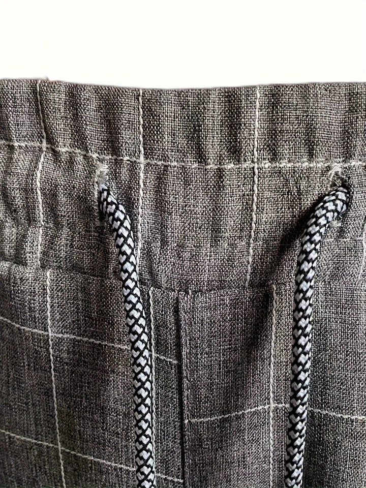 Relaxed Checked Pants