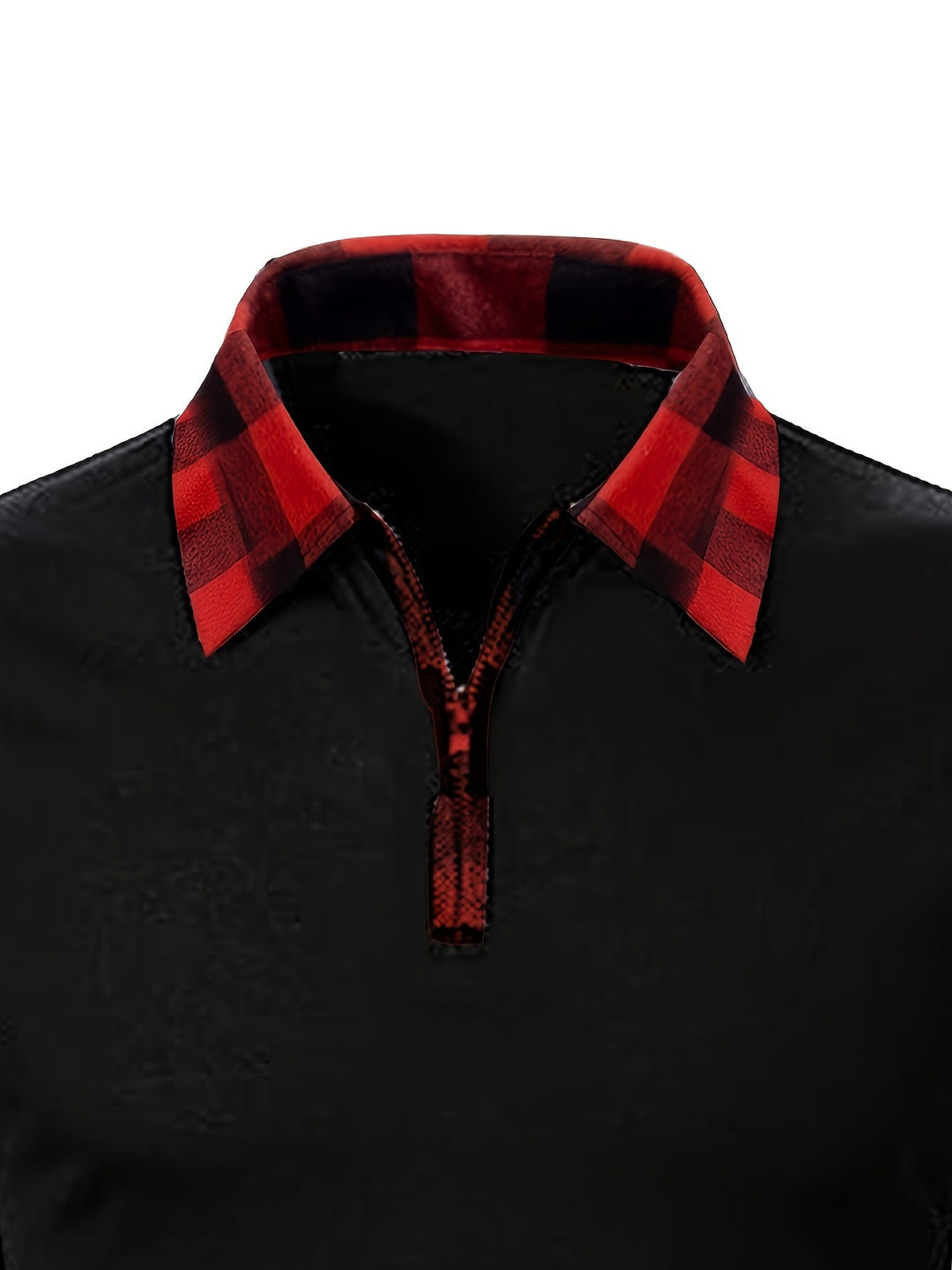 Half-Zip Contrast Shirt