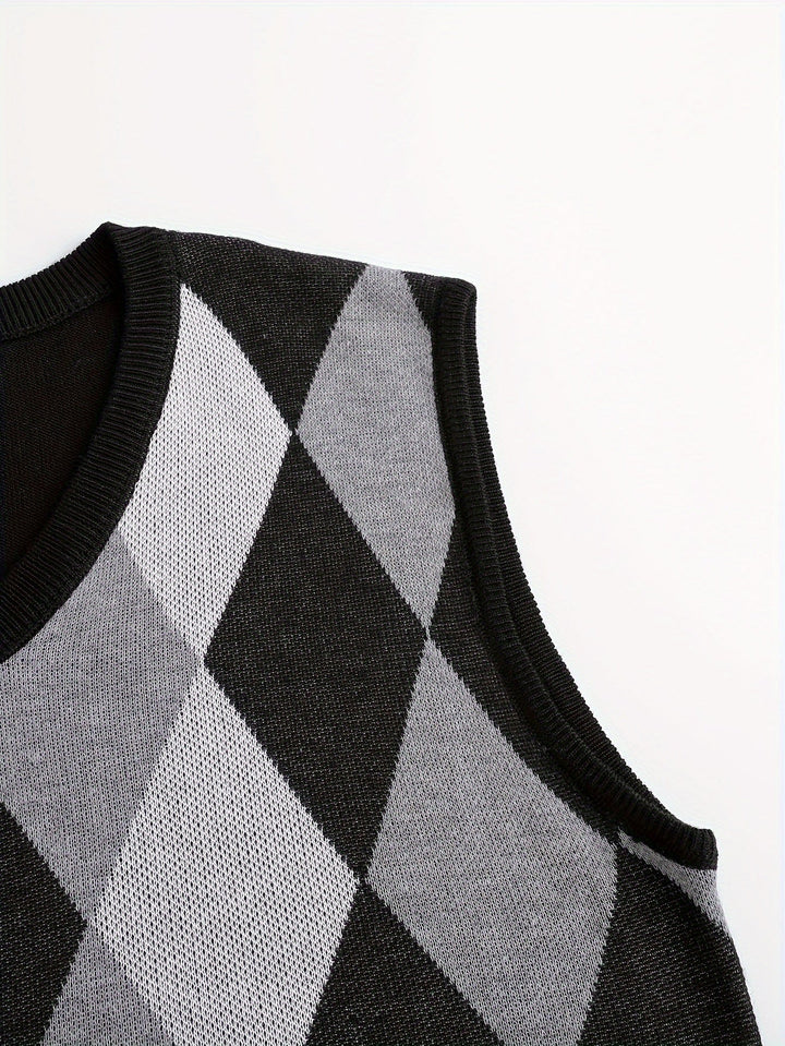 Classic Argyle Sweater Vest