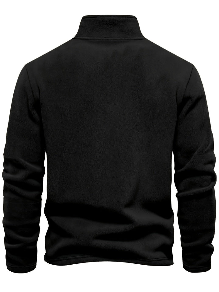 Half-Zip Stand-Collar Pullover