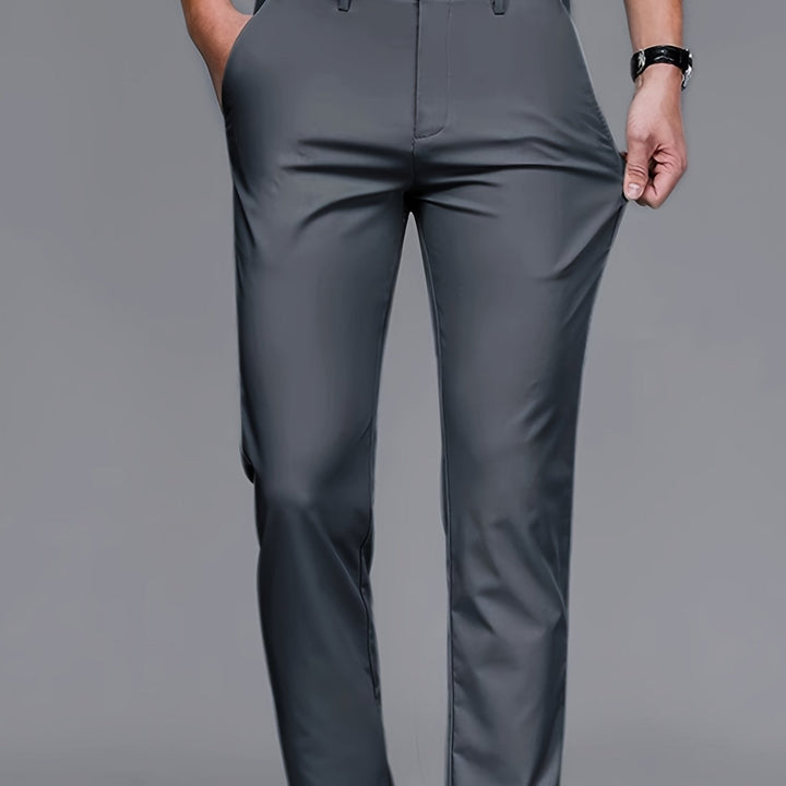 Tailored Straight-Leg Pants