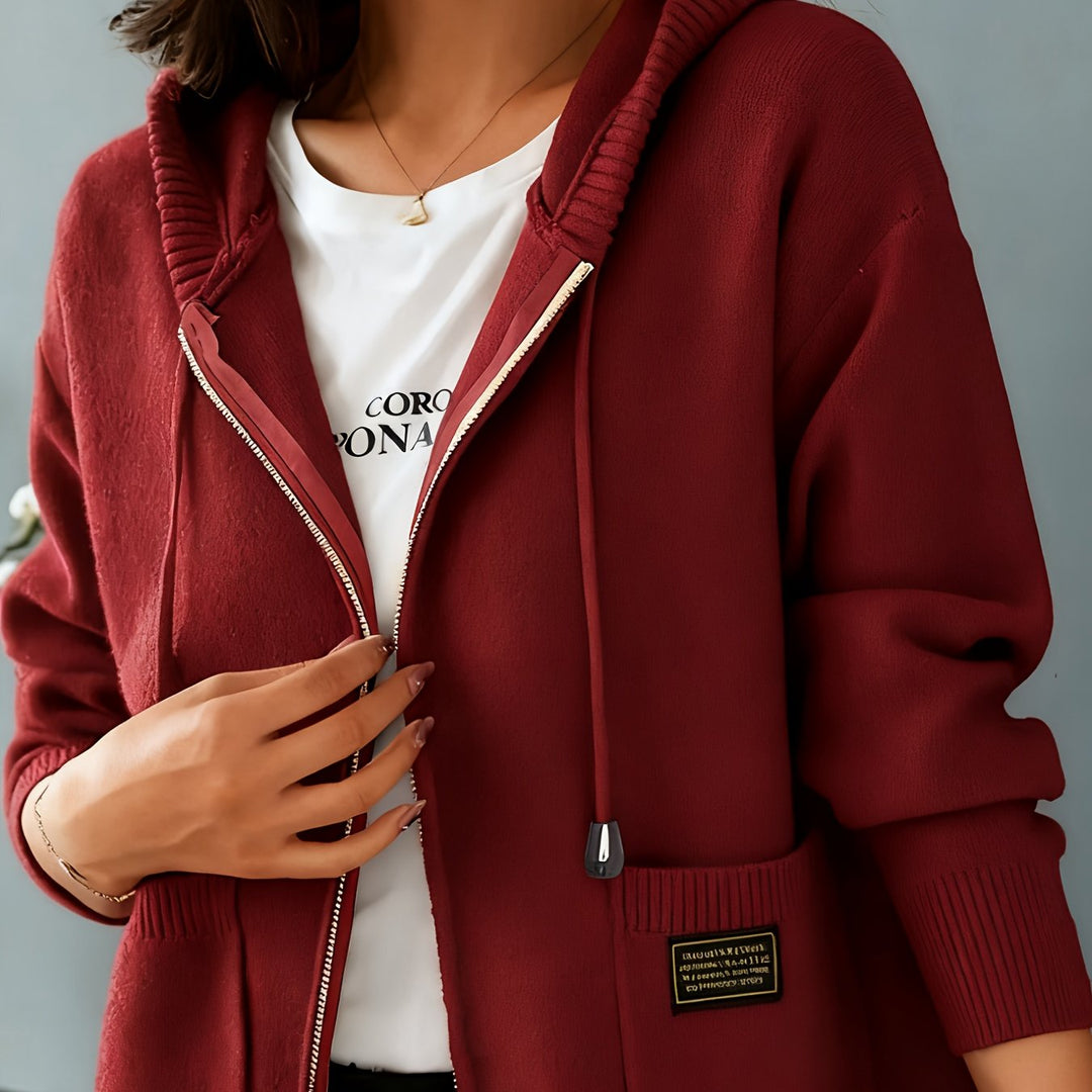 Cozy Zip-Up Hooded Cardigan