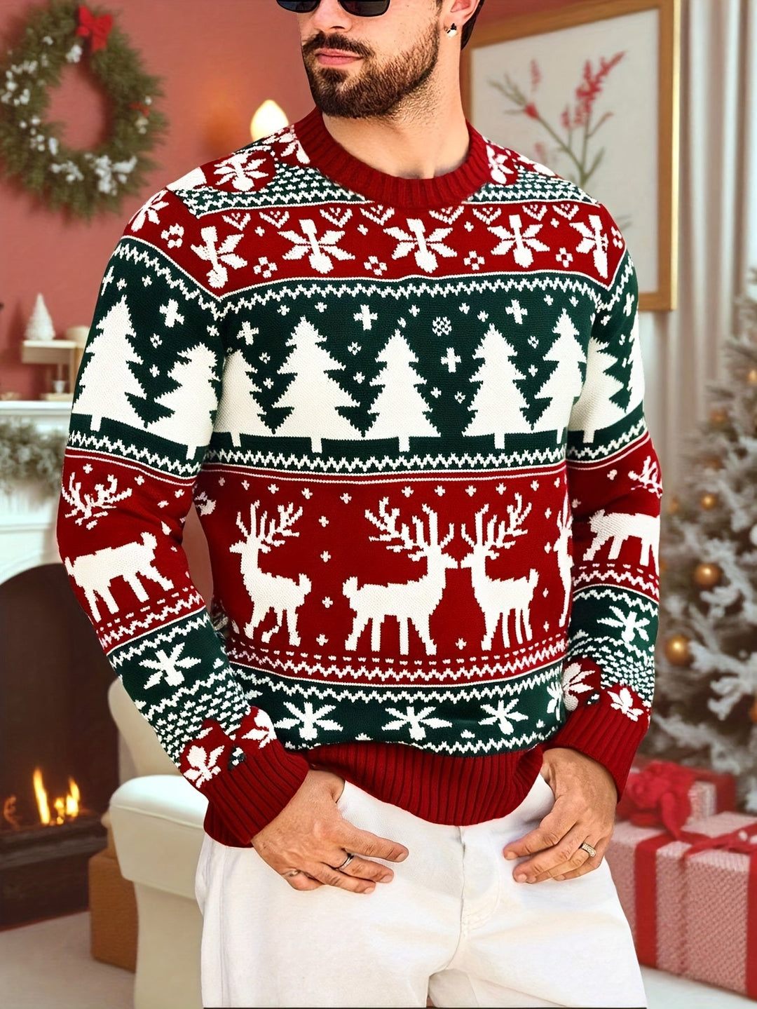 Festive Holiday Knit Sweater