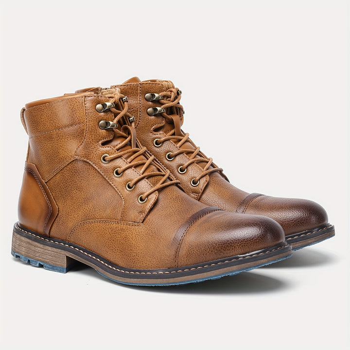 Refined Cap-Toe Ankle Boots
