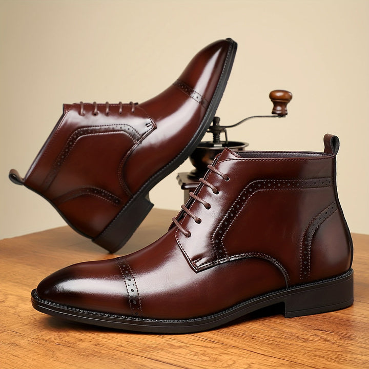 Refined Cap-Toe Ankle Boots
