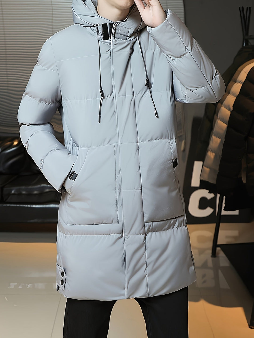 Hooded Longline Puffer Coat