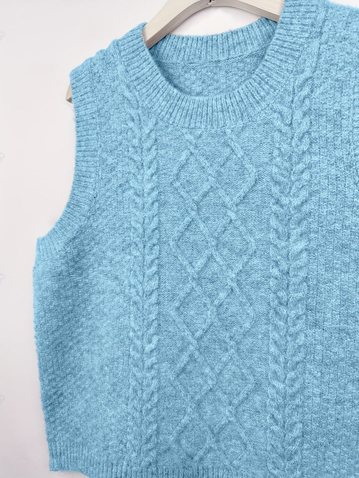 Cable-Knit Sweater Vest