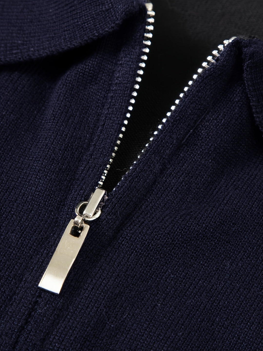 Refined Quarter-Zip Polo Sweater