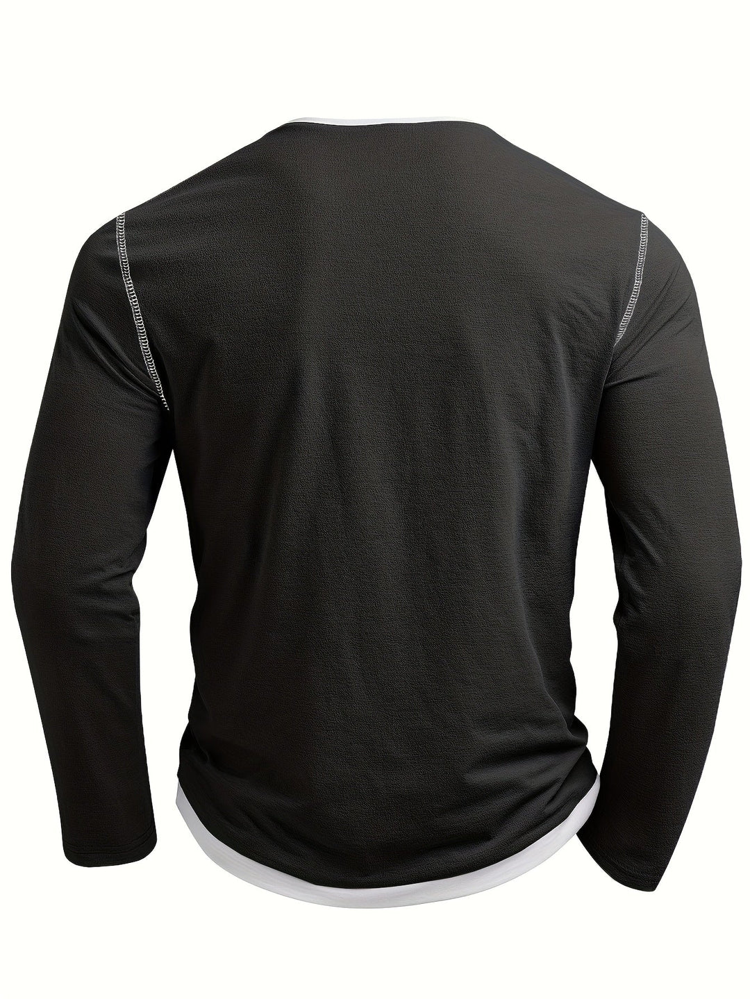 Refined Notch-Neck Henley Shirt