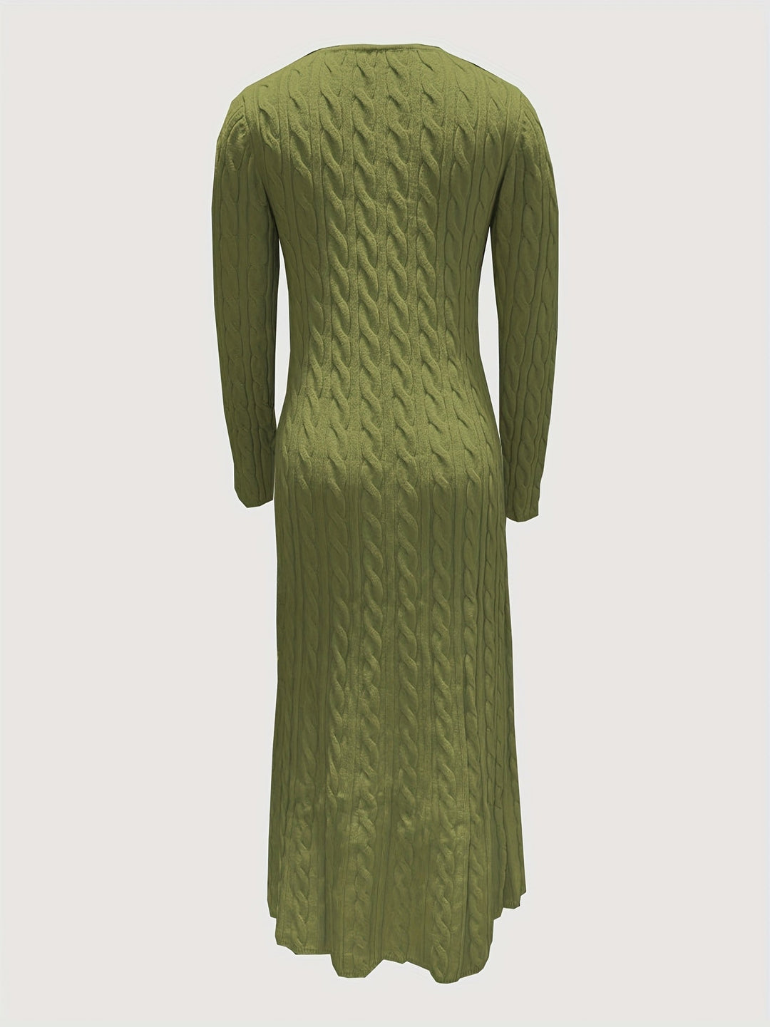Cable-Knit Maxi Dress