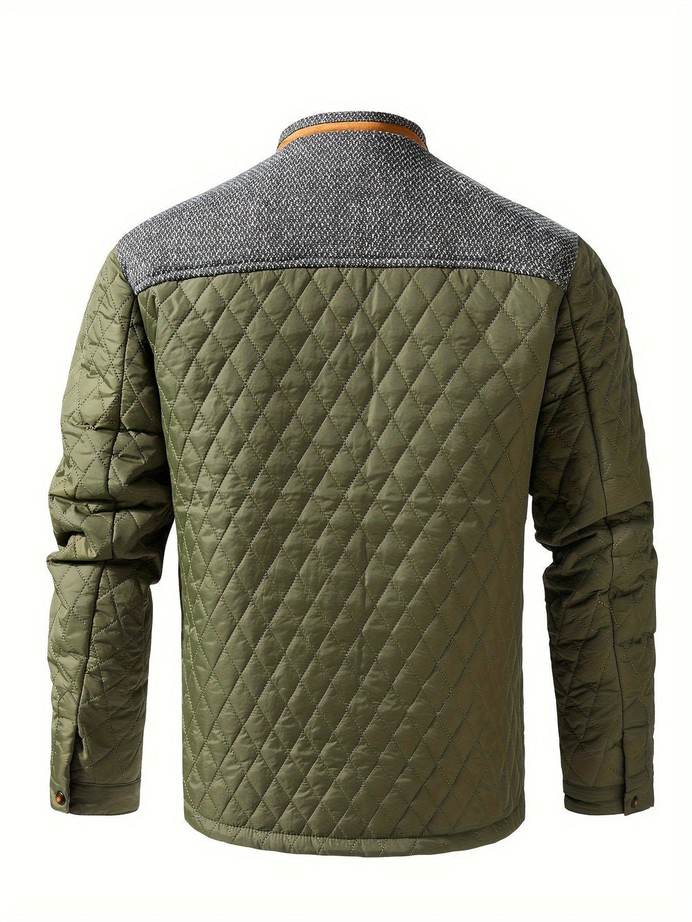 Quilted Stand-Collar Jacket
