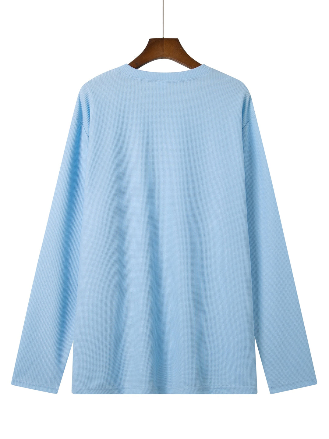 Textured Long-Sleeve Top