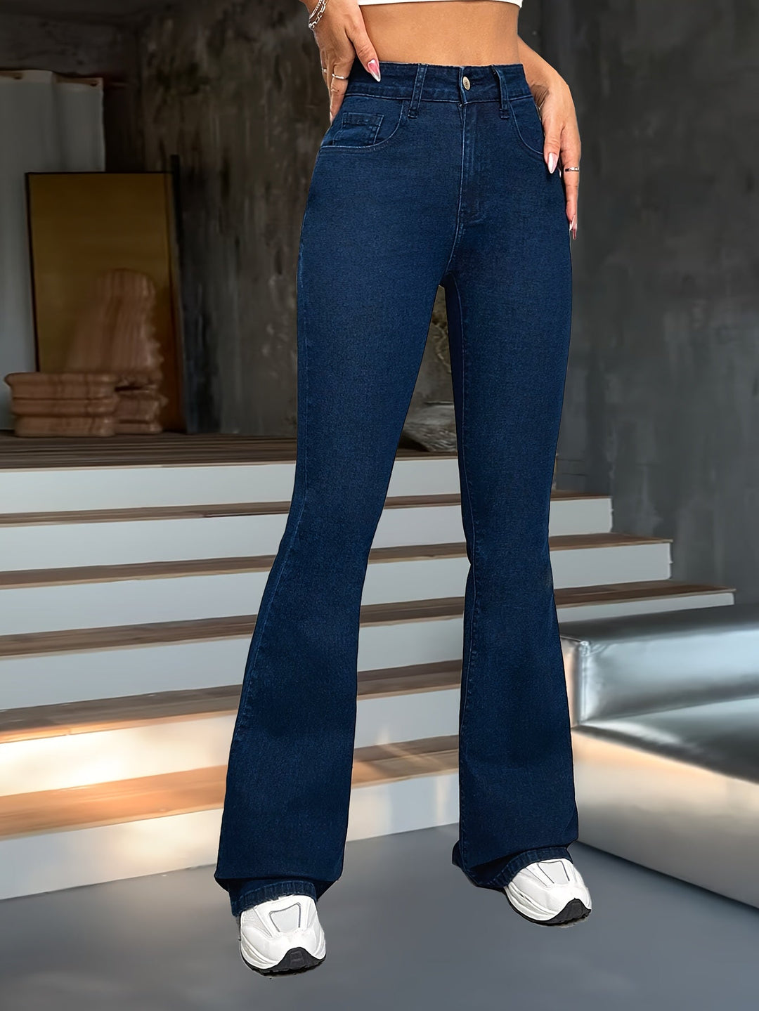 High-Waisted Flared Pants