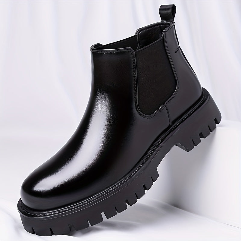 Rugged-Sole Chelsea Boots