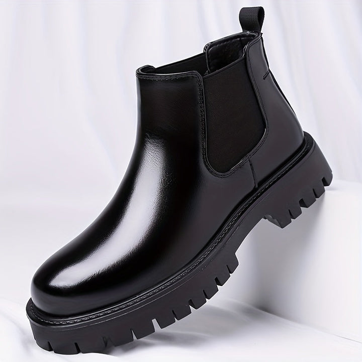 Rugged-Sole Chelsea Boots