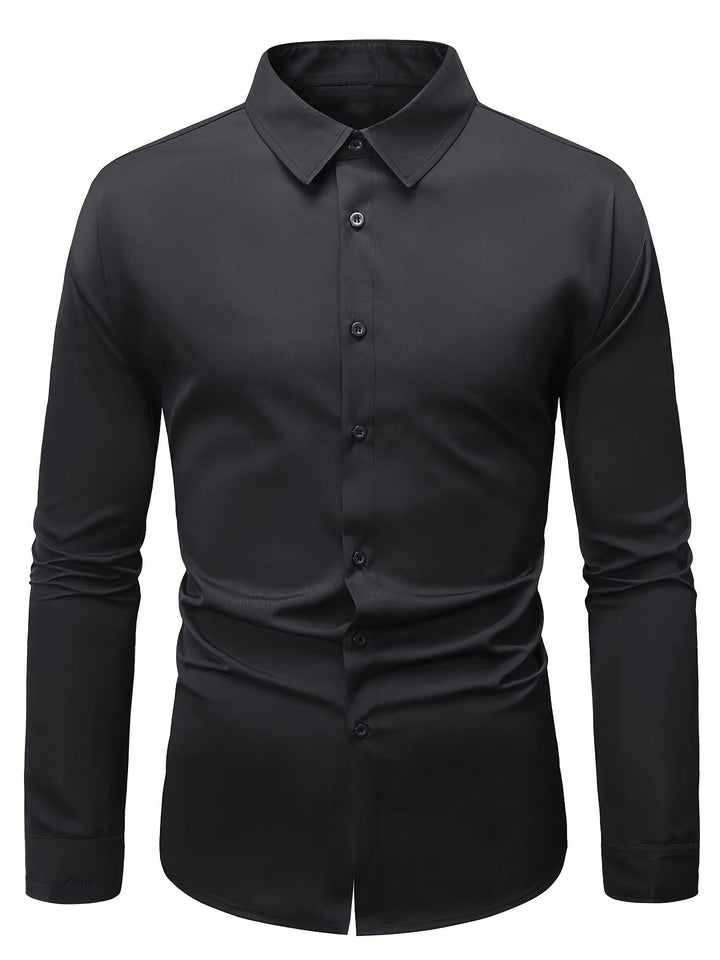 Refined Long-Sleeve Dress Shirt