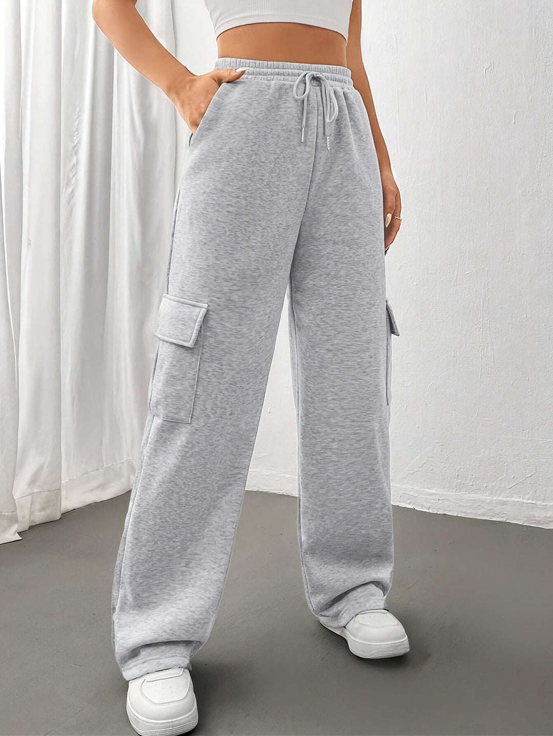 Relaxed Cargo Sweatpants