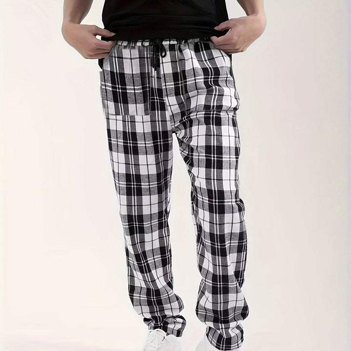 Relaxed Plaid Lounge Pants