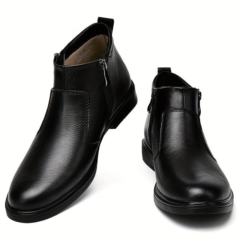 Refined Zip-Up Ankle Boots