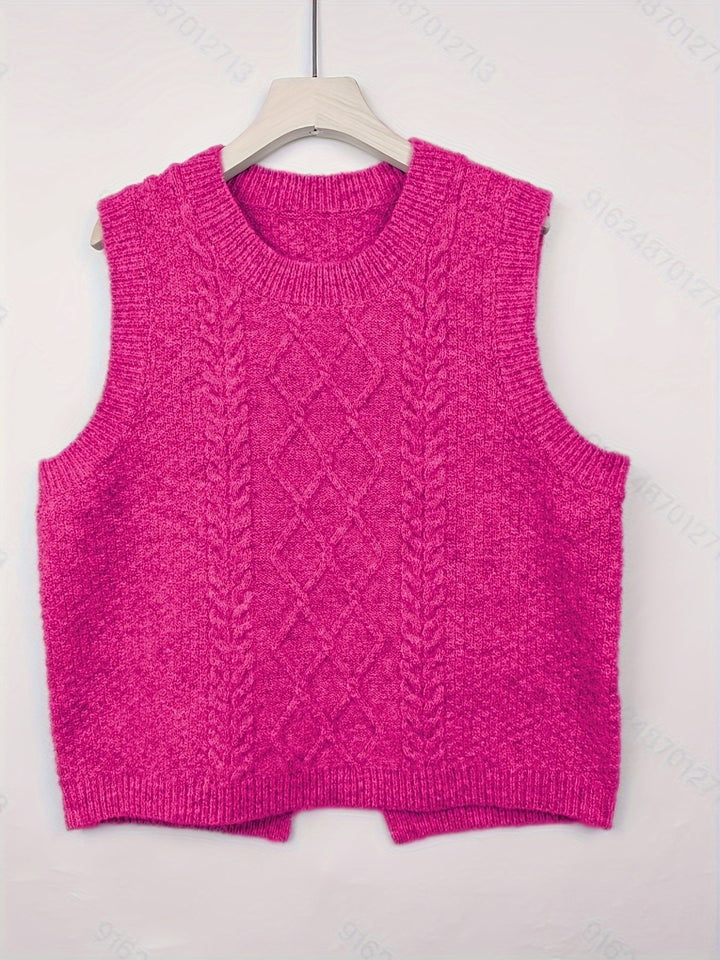 Cable-Knit Sweater Vest