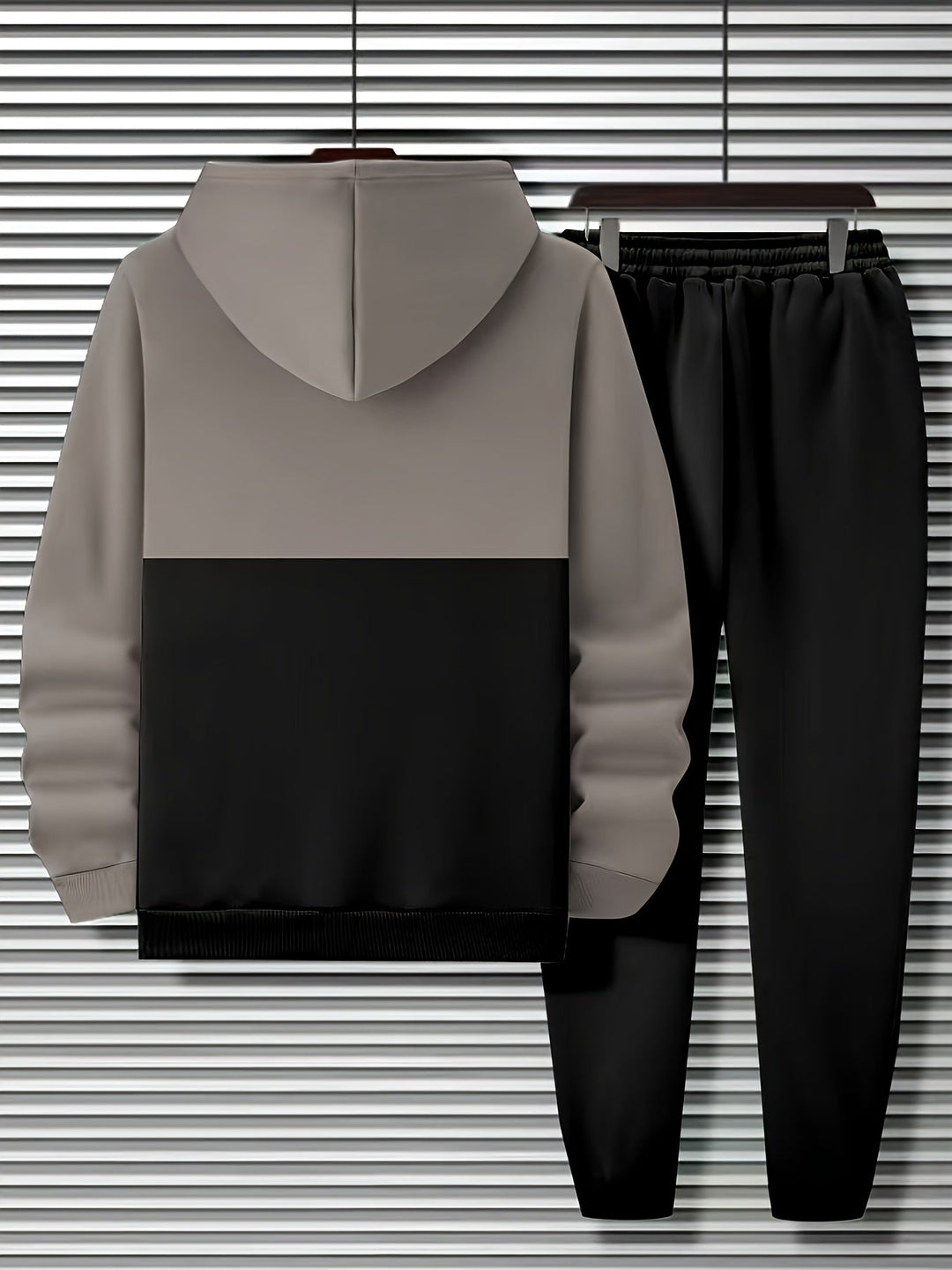 Color Block Hooded Sweatshirt