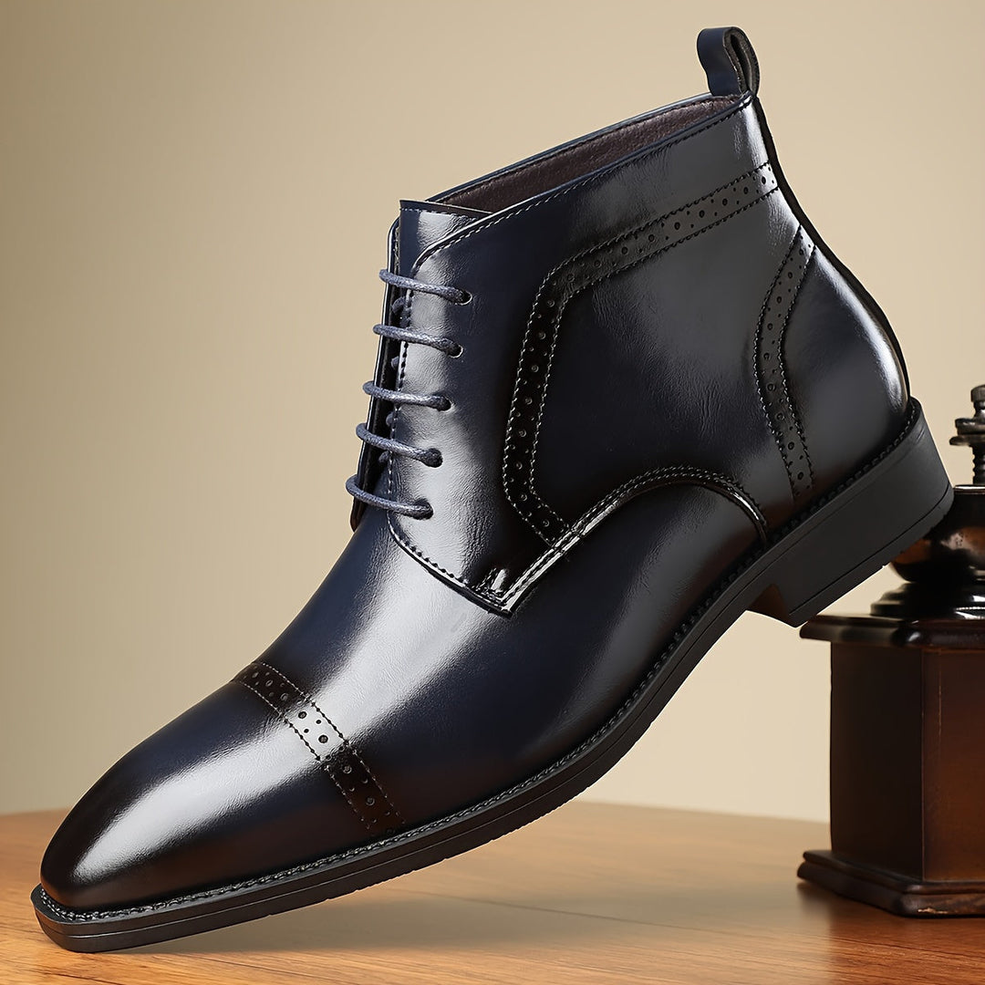 Refined Cap-Toe Ankle Boots