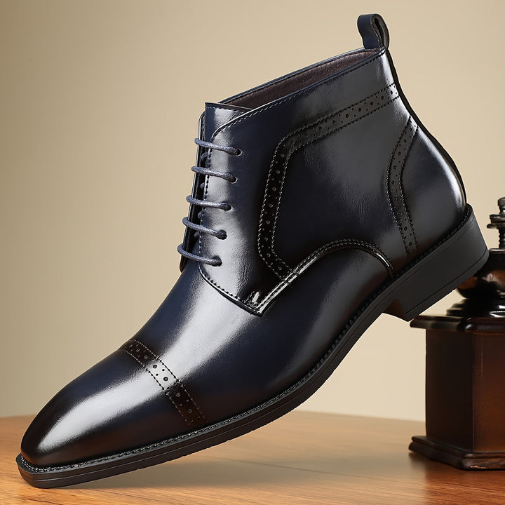 Refined Cap-Toe Ankle Boots