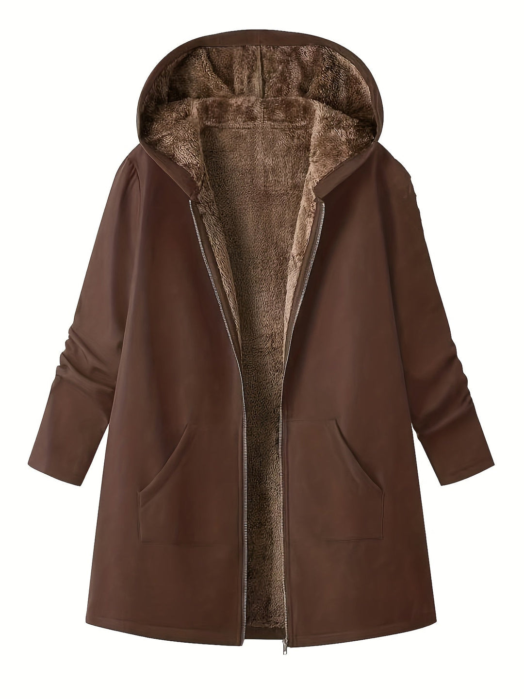 Cozy Hooded Longline Coat