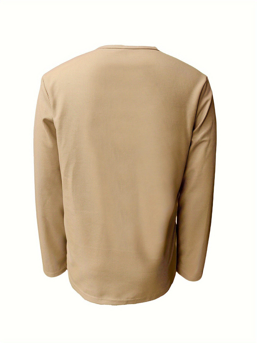 Textured Long-Sleeve Henley