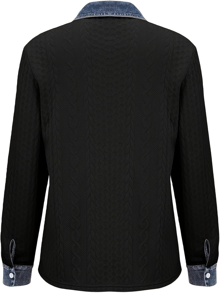 Textured Button-Up Shirt