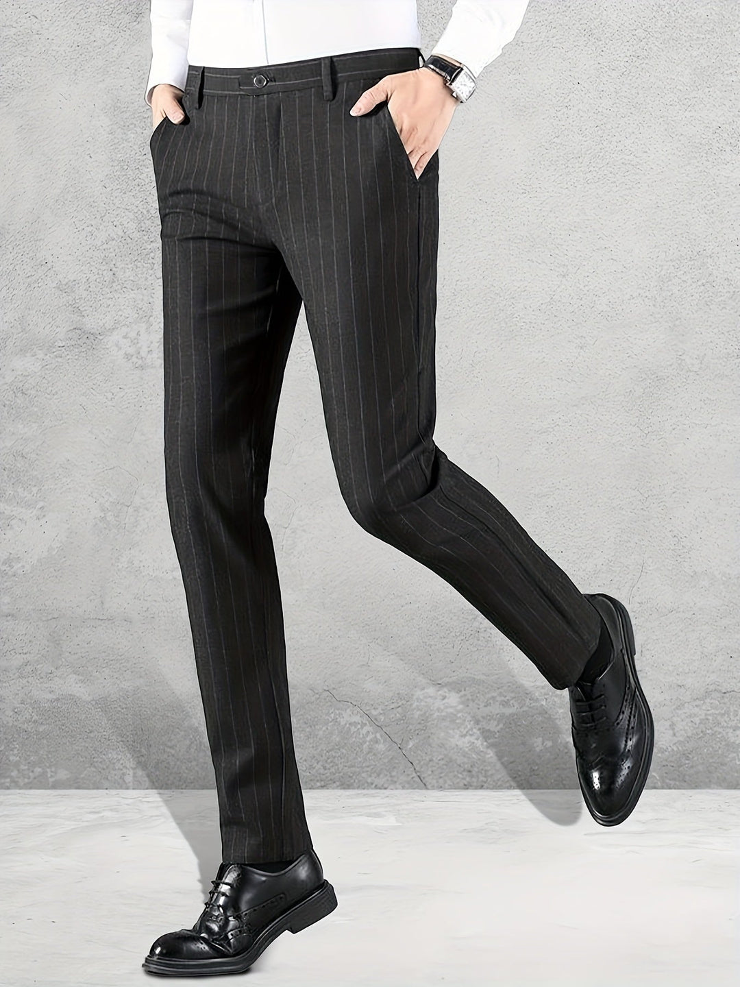 Refined Slim-Fit Business Pants