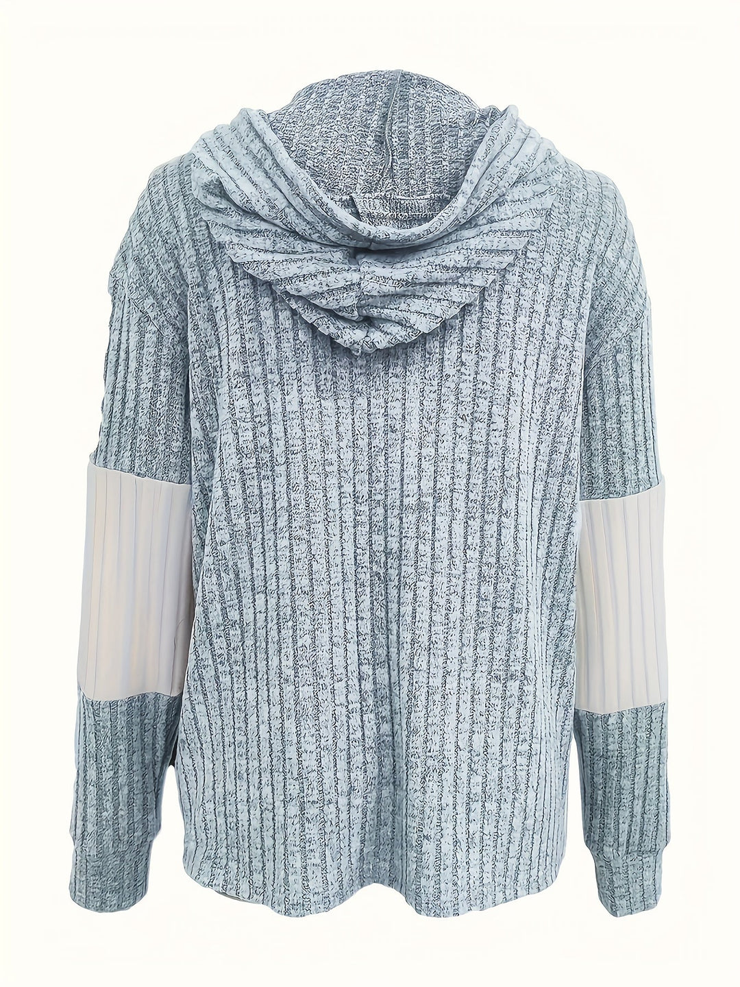 Cozy Color-Block Zip-Up Hoodie