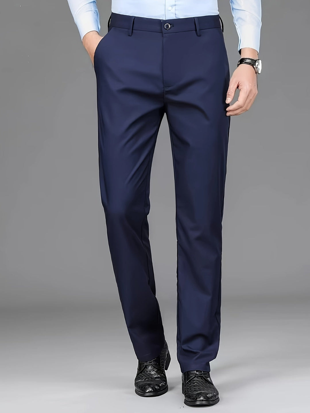 Tailored Straight-Leg Pants