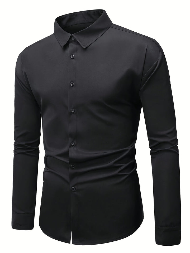 Refined Long-Sleeve Dress Shirt
