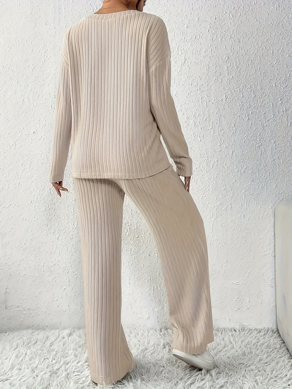 Ribbed Lounge Two-Piece Set