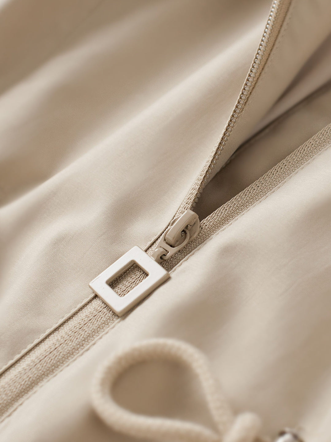 Hooded Drawstring Jacket