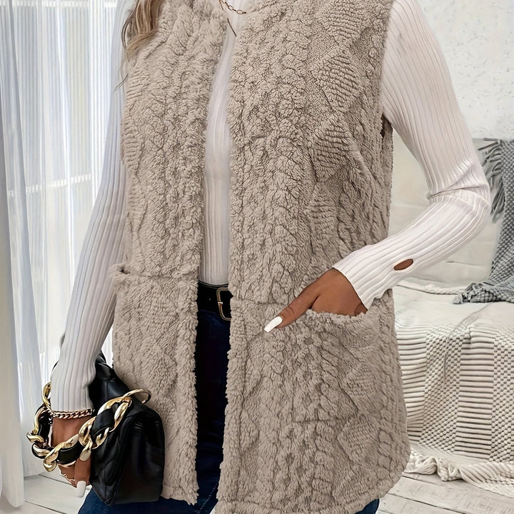 Cozy Textured Sleeveless Vest