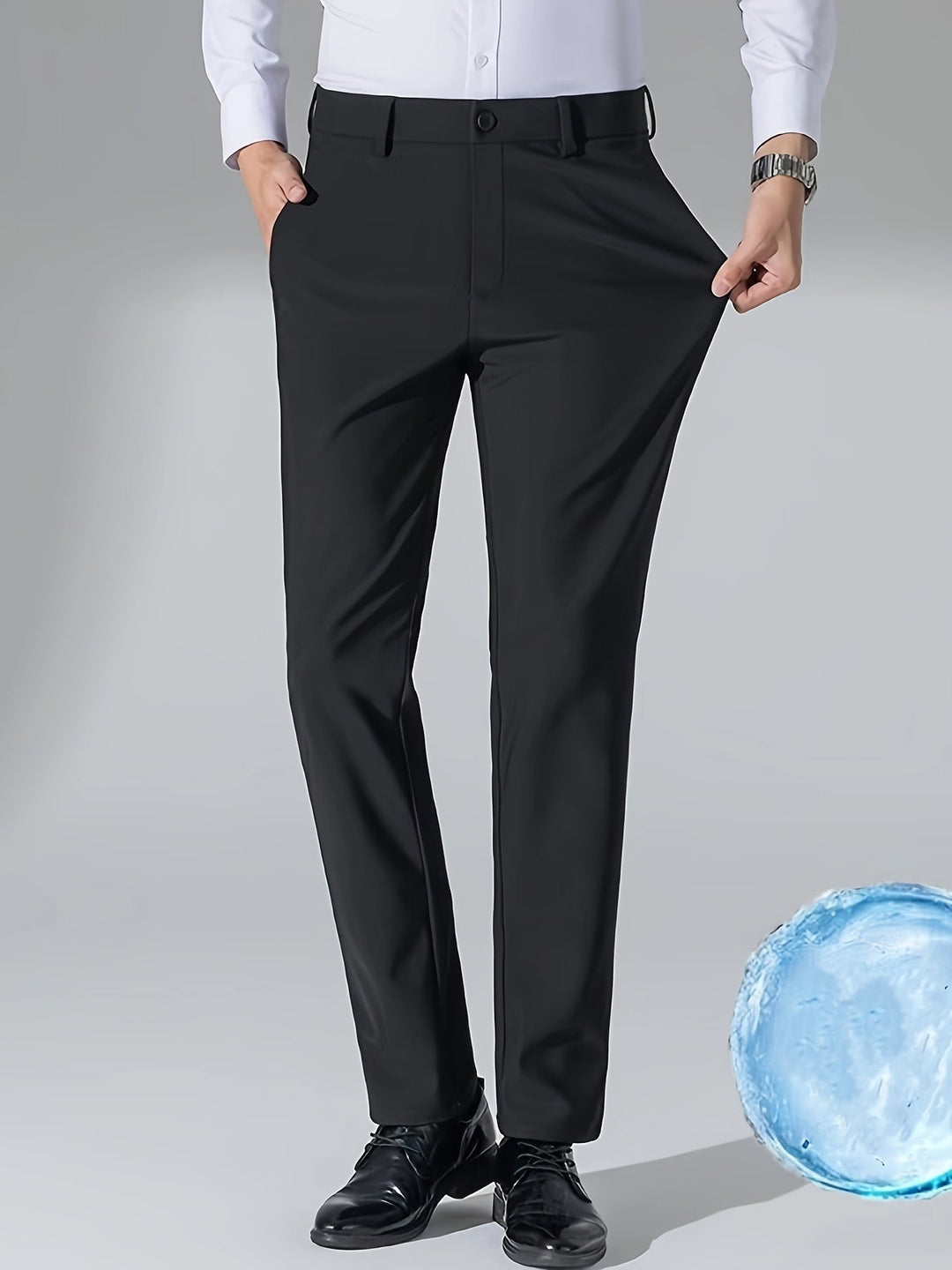 Tailored Straight-Leg Pants
