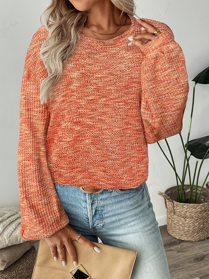 Relaxed Waffle-Knit Sweater